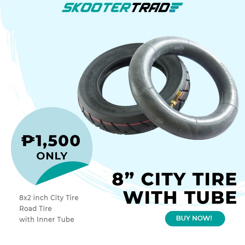8 inch road tire with inner tube